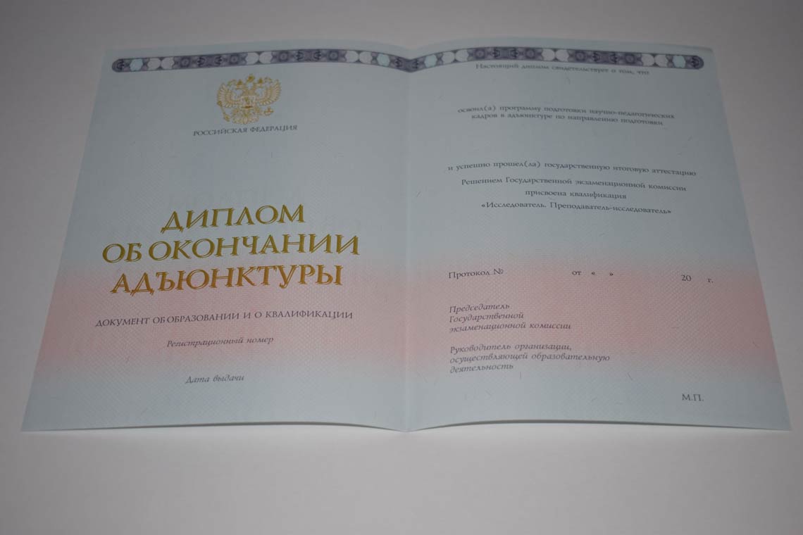Диплом Адъюнктуры 2014-2025 в Домодедово